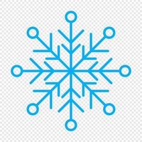 Schneeflocke. Schneeflocke-Symbol. Einfaches Schneeflocken-Symbol im Linienstil-Design. Schnee Schneeflocke-Symbol. Vektor-Illustration vektor