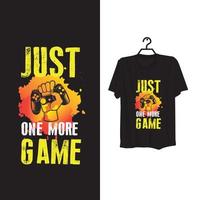 Typografie-Gaming-T-Shirt-Design. vektor