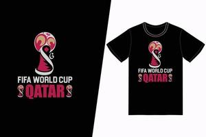 fifa värld kopp qatar fifa fotboll design. fifa fotboll t-shirt design vektor. för t-shirt skriva ut och Övrig använder. vektor