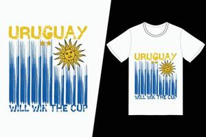 uruguay kommer vinna de kopp fifa fotboll design. fifa fotboll t-shirt design vektor. för t-shirt skriva ut och Övrig använder. vektor