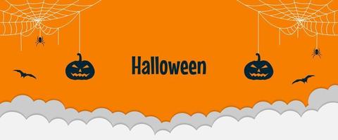 fest halloween baner design vektor