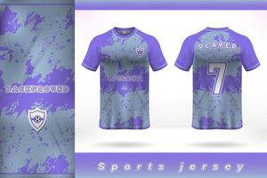 Blaues Sport-Trikot-Template-Design vektor