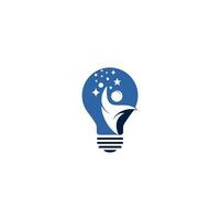 Smart People-Logo-Design-Vorlage. kreatives Ideen-Logo-Design. vektor
