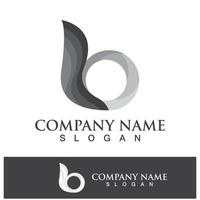 kreativ b brev logotyp design vektor