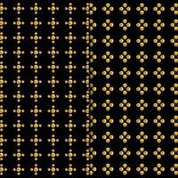 Gold und schwarzes nahtloses Muster vektor