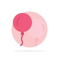 ballonger flyga vår abstrakt cirkel bakgrund platt Färg ikon vektor