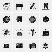 16 universelle Business-Icons Vektor kreative Icon-Illustration zur Verwendung in Web- und mobilen Projekten