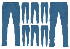 Blue Jeans Vorlagen vektor