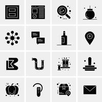 16 universelle Business-Icons Vektor kreative Icon-Illustration zur Verwendung in Web- und mobilen Projekten