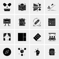 16 universelle Business-Icons Vektor kreative Icon-Illustration zur Verwendung in Web- und mobilen Projekten