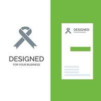 band AIDS hälsa medicinsk grå logotyp design och företag kort mall vektor