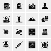 16 universelle Business-Icons Vektor kreative Icon-Illustration zur Verwendung in Web- und mobilen Projekten