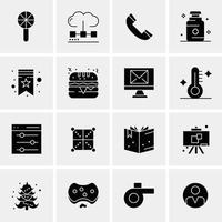 16 universelle Business-Icons Vektor kreative Icon-Illustration zur Verwendung in Web- und mobilen Projekten