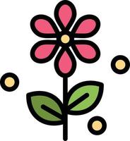 Blume Ostern Natur Business Logo Vorlage flache Farbe vektor