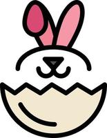 ei kaninchen ostern business logo vorlage flache farbe vektor