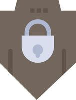 Internet Passwort Schild Web Sicherheit flache Farbe Symbol Vektor Symbol Banner Vorlage