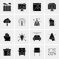 16 universelle Business-Icons Vektor kreative Icon-Illustration zur Verwendung in Web- und mobilen Projekten