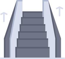 Treppenaufzug elektrische Leiter flache Farbe Symbol Vektor Symbol Banner Vorlage