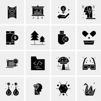 16 universelle Business-Icons Vektor kreative Icon-Illustration zur Verwendung in Web- und mobilen Projekten