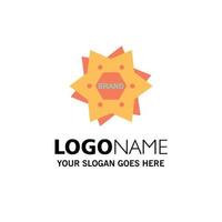 Star Branding Markenlogo Form Business Logo Vorlage flache Farbe vektor