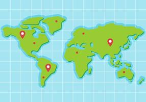 Gratis World Map Vector