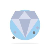 Diamant-Kanada-Juwel abstrakter Kreis Hintergrund flache Farbe Symbol vektor