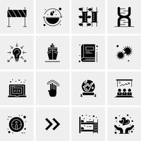 16 universelle Business-Icons Vektor kreative Icon-Illustration zur Verwendung in Web- und mobilen Projekten