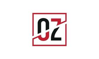 Buchstabe oz Logo pro Vektordatei pro Vektor