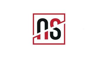 Buchstabe ns Logo pro Vektordatei pro Vektor