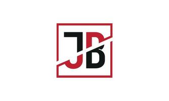 Buchstabe jb Logo Pro-Vektordatei Pro-Vektor vektor