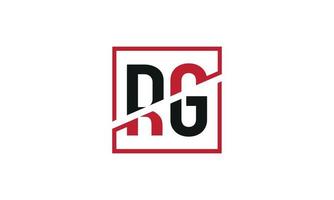 Buchstabe rg Logo pro Vektordatei pro Vektor