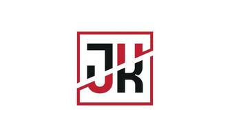Buchstabe jk Logo pro Vektordatei pro Vektor