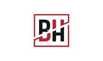 Buchstabe bh Logo pro Vektordatei pro Vektor