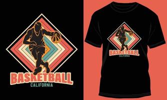 Basketball-T-Shirt-Design-Vektorgrafik vektor