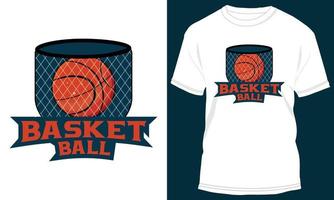 basketboll t-shirt design vektor grafisk