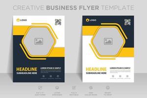 kreativ företag abstrakt flygblad broschyr design trend för professionell företags- stil. kan vara anpassa till social media inlägg, årlig Rapportera, tidskrift, affisch, presentation, portfölj, baner, hemsida. vektor