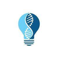 kreativ vetenskap genetik vektor logotyp design. genetisk analys, forskning biotech koda dna. bioteknik genomet kromosom.