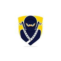 ninja vektor logotyp design mall.