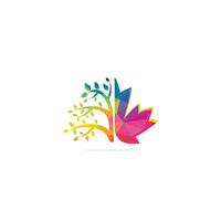 Ahornblatt und Baum-Logo-Design. Symbol für Kanadas Land und Natur. vektor