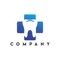 Denta-Hilfe-Logo, Zahnpflege-Zahnarzt-Service-Logo, Gesundheits-Dent-Logo vektor