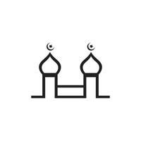 islamisches logo, moschee vektor