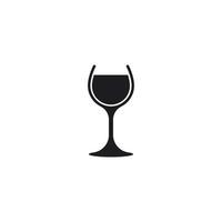 glas vin ikon vektor