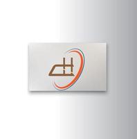 kreativer ch-logo-designvektor vektor