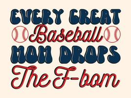 Baseball-T-Shirt-Designdatei vektor