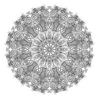 florale Mandala-Muster-Vektor-Illustration vektor