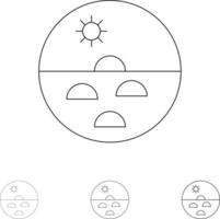 Dermatologie trockene Haut Haut Hautpflege Haut Fett und dünne schwarze Linie Symbolsatz vektor