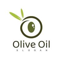 olivolja logotyp formgivningsmall vektor