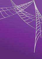 färgrik bakgrund med spindelväv för halloween. vektor