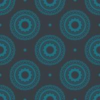geometrisches Mandala-Muster. ethnische Mandala florale geometrische Form nahtloses Muster auf schwarzem Hintergrund. ethnischer persischer teppich, teppich, tapeten für innendekorationselemente. vektor
