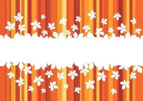 Herbstblattbanner mit Rand aus Ahornlaub vektor